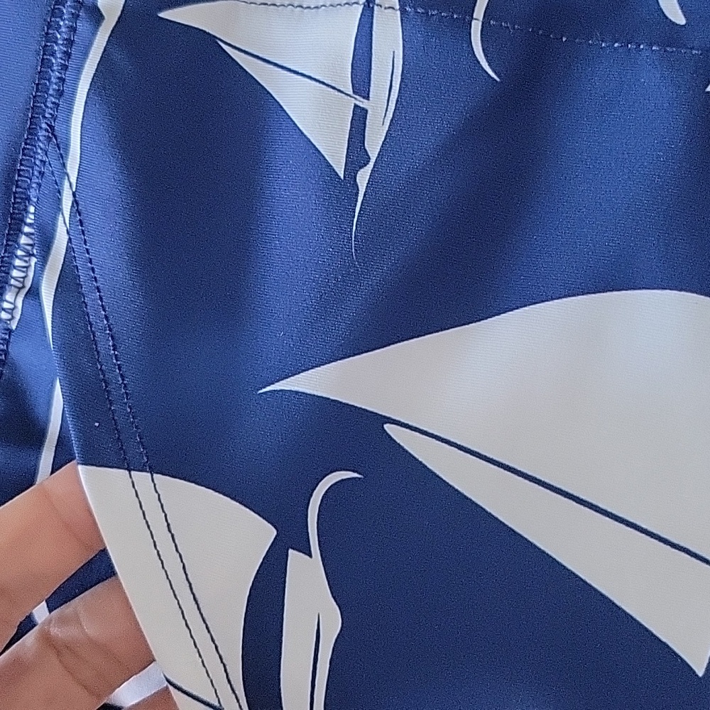 NWT AnaClare Logan Skort Destiny Blue & White Sailboat Nautical Sailor Golf XL - Picture 4 of 7